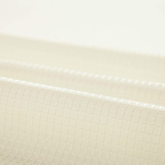 Smart Design Complete 2 in 1 Waffle Weave Hotel Spa Style Fabric Shower Curtain - Picture 7 of 9